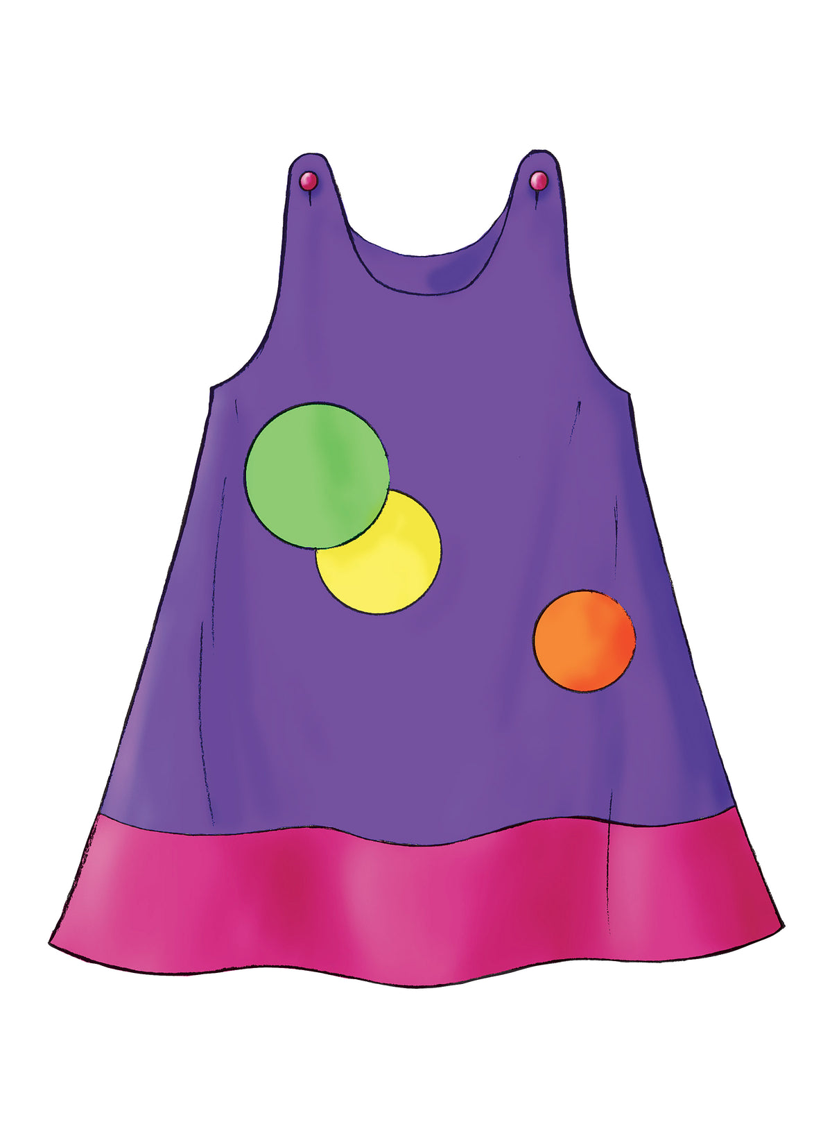 Butterick B3772 sewing pattern envelope showing the toddler dress designs
