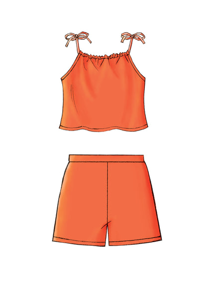 Butterick B4503 sewing pattern envelope showing the children's halter top designs