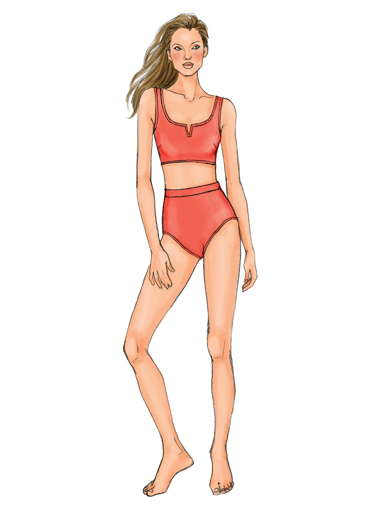 Butterick B4526 sewing pattern envelope showing the swimsuit designs