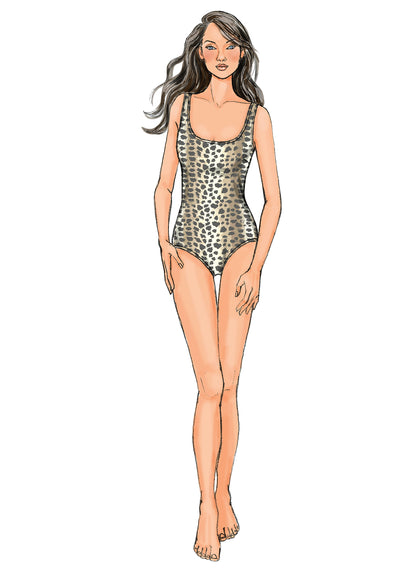 Butterick B4526 sewing pattern envelope showing the swimsuit designs