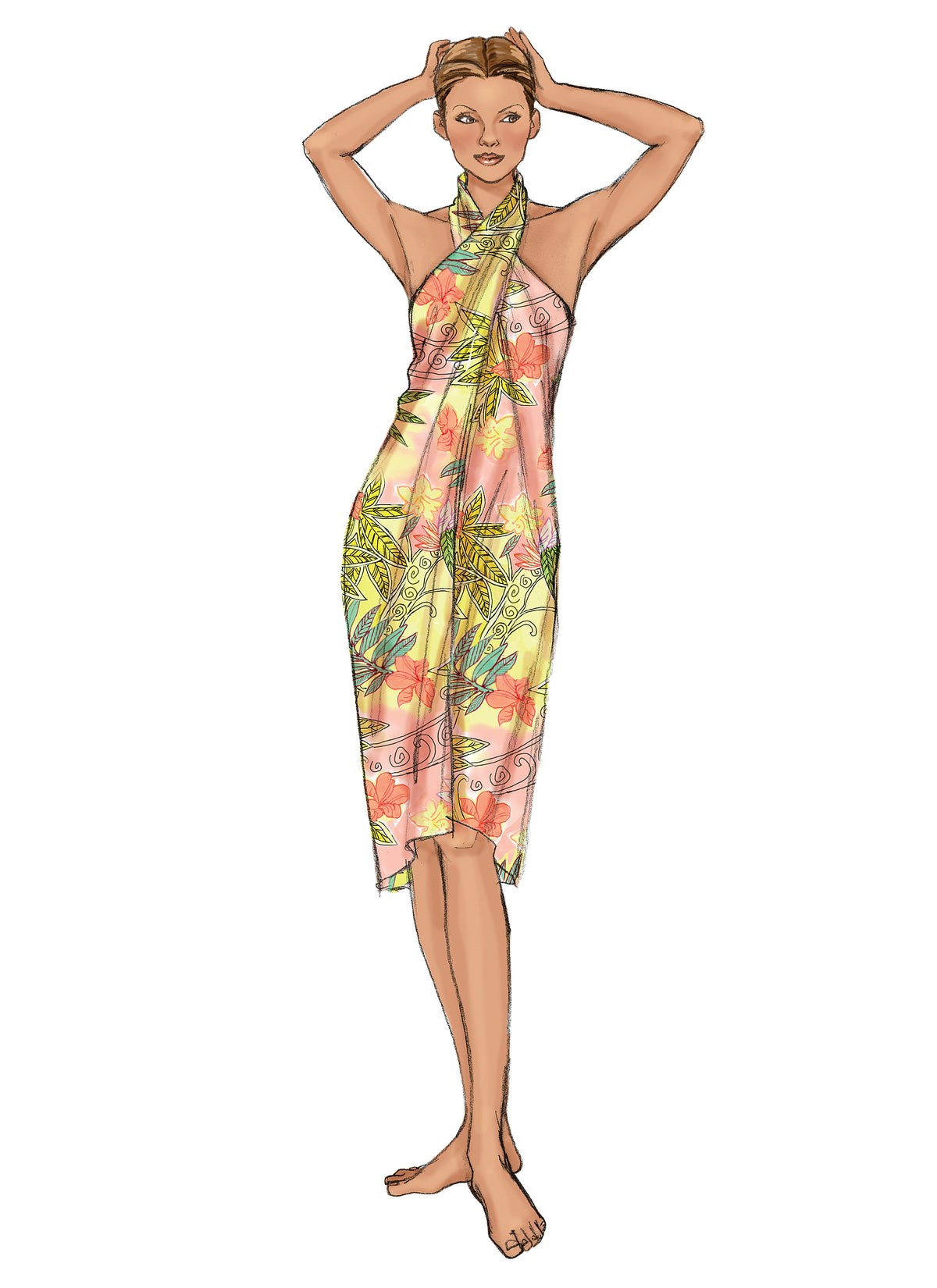 Butterick B4526 sewing pattern envelope showing the swimsuit designs