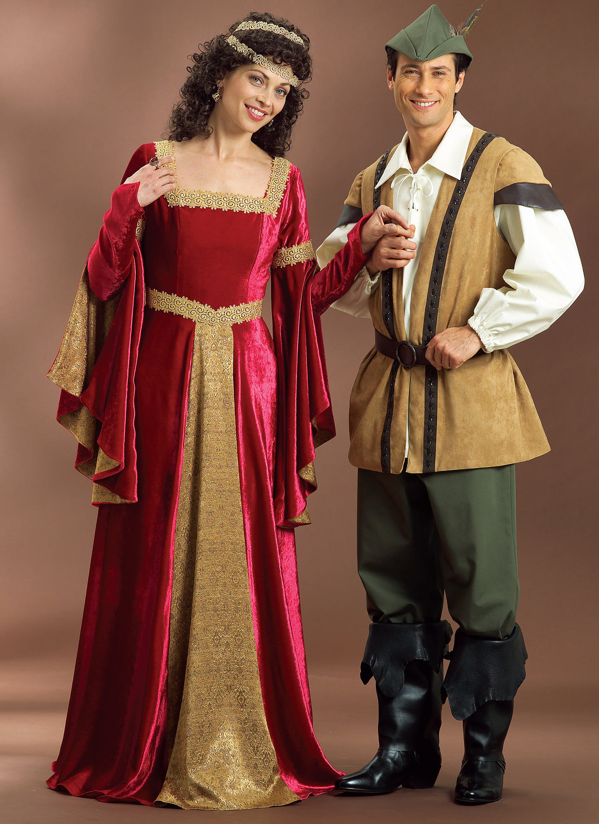 Butterick B4571 sewing pattern envelope showing the floor-length gown costume designs