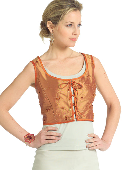 Butterick B4669 sewing pattern envelope showing the corset costume designs
