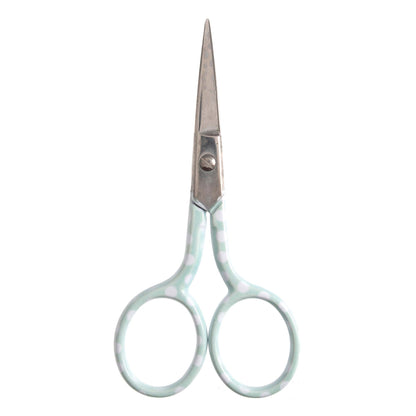 Blue polka dot embroidery scissors