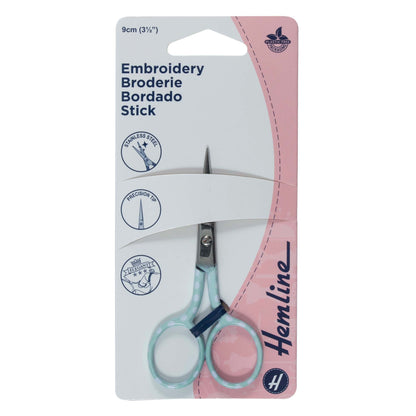Blue polka dot embroidery scissors