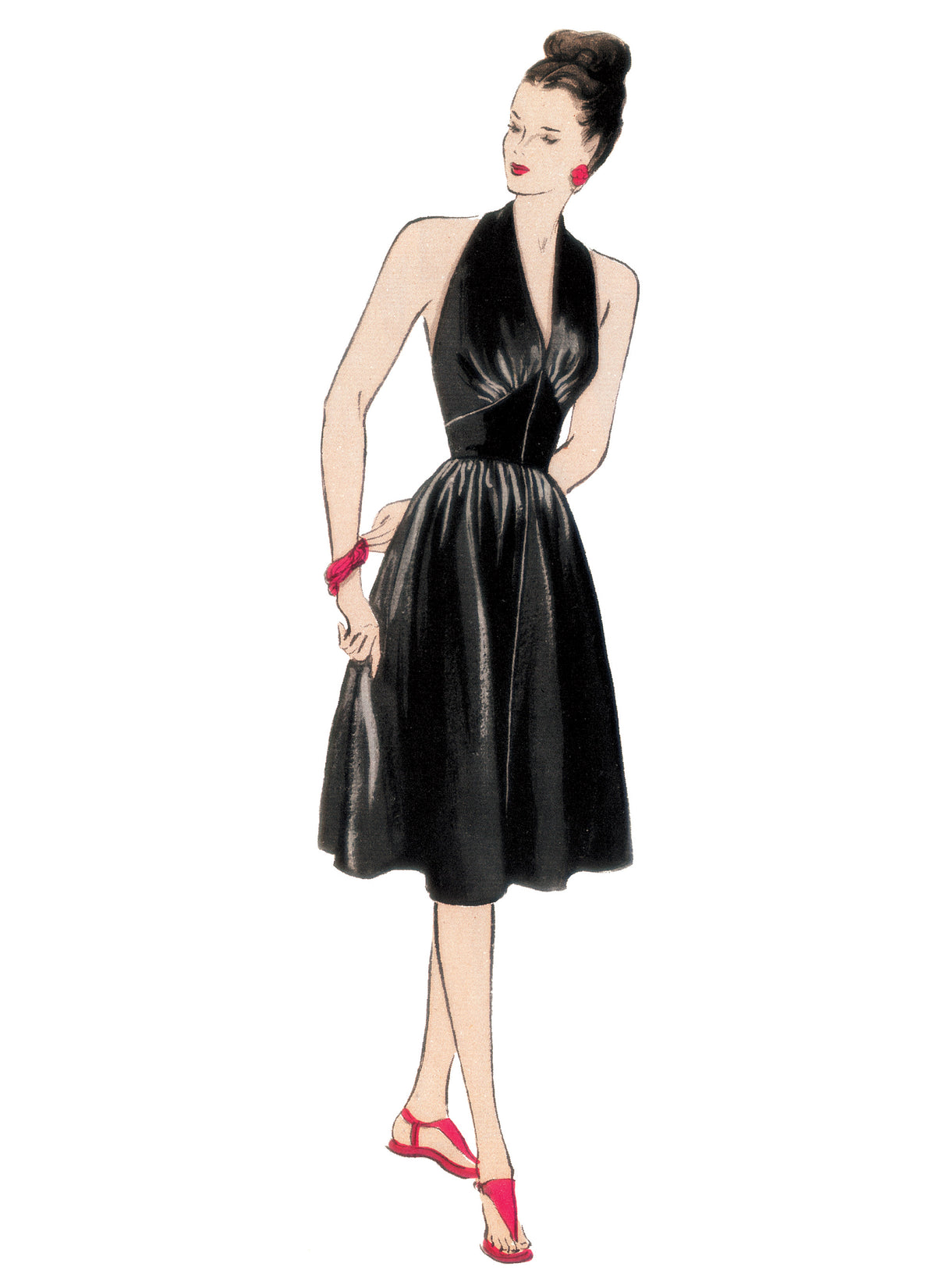 Butterick B5509 sewing pattern envelope showing the costume apron designs
