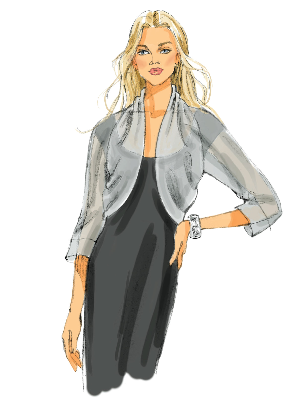 Butterick B5529 sewing pattern envelope showing the loose-fit jacket designs