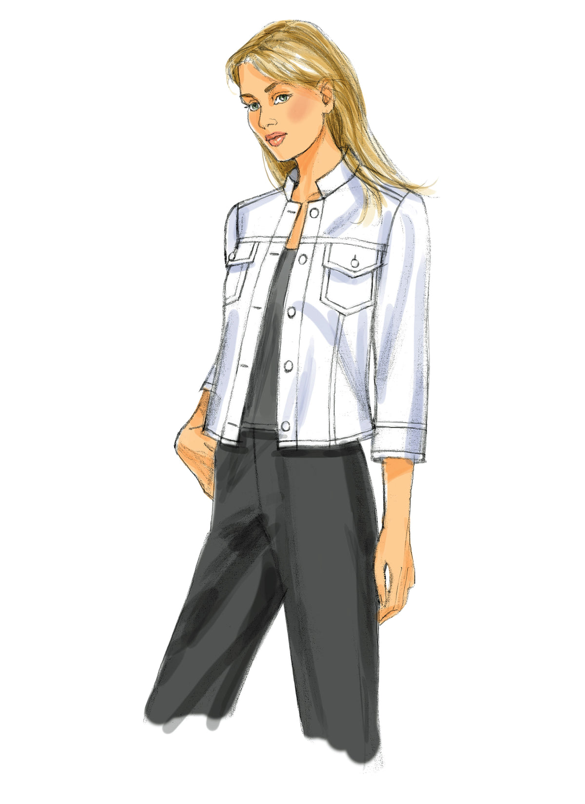 Butterick B5616 misses' jacket sewing pattern envelope