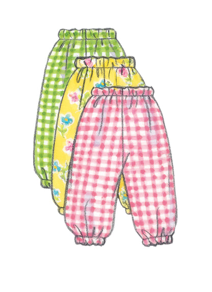 Butterick B5624 baby dress, romper & jumpsuit sewing pattern envelope