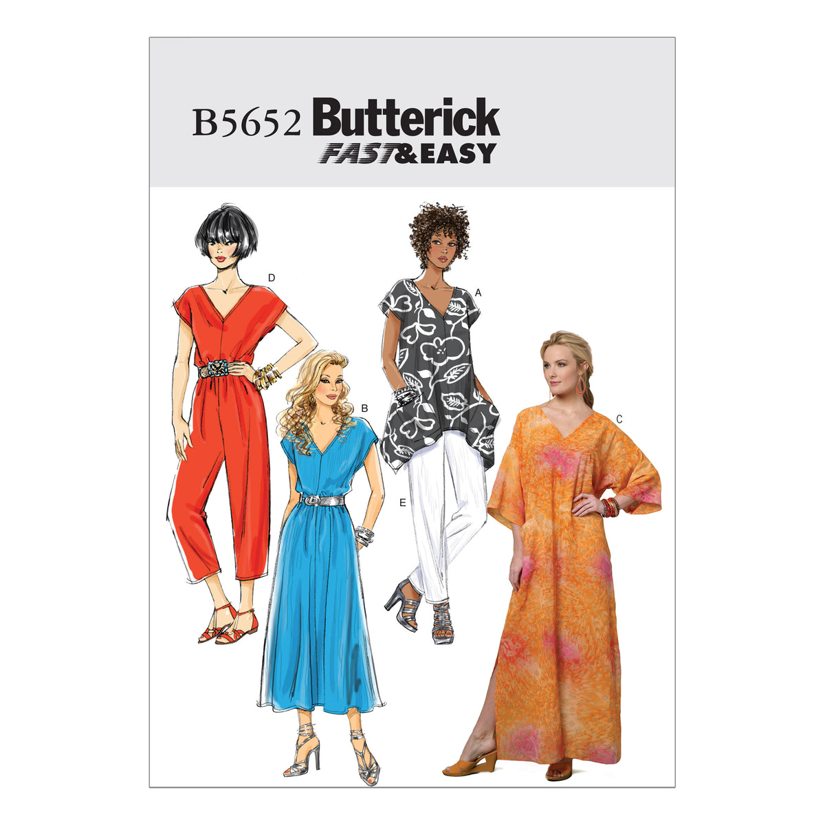 Butterick B5652 misses' sportswear sewing pattern envelope