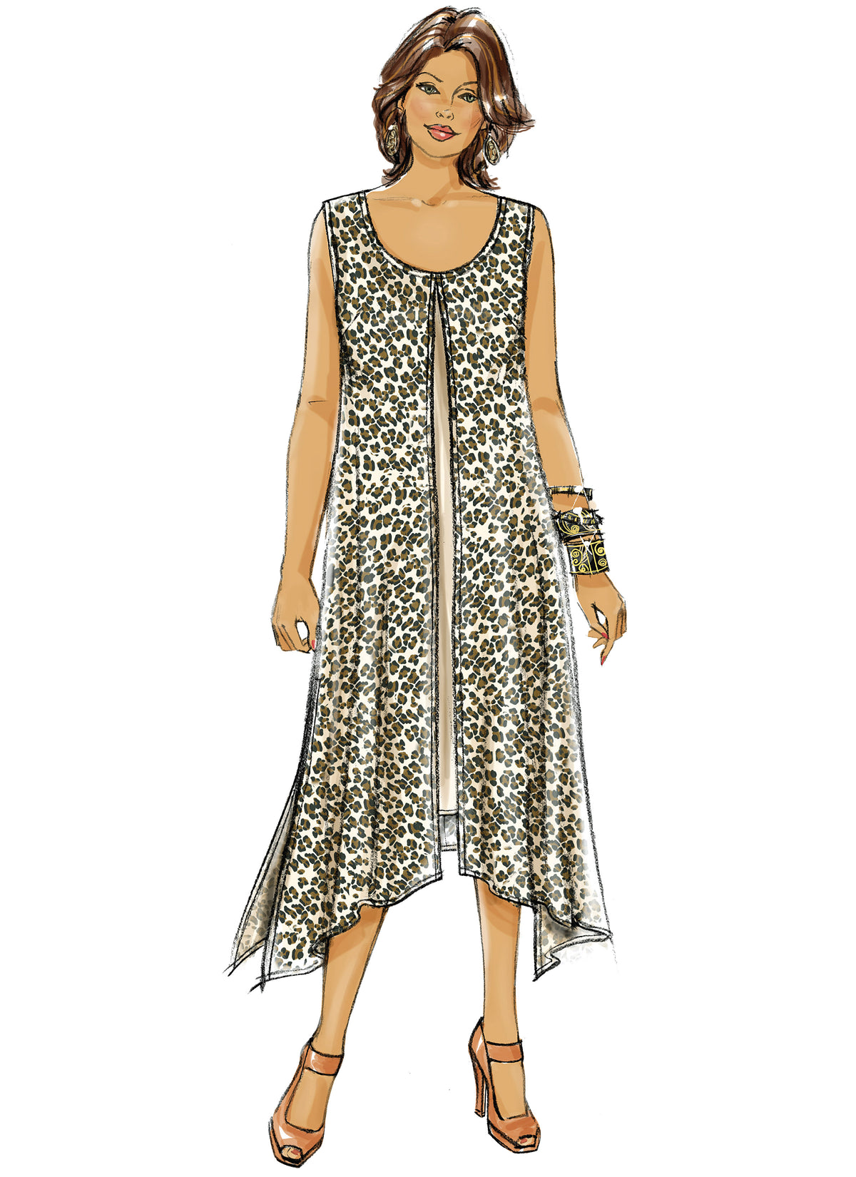 Butterick B5655 misses' top & dress sewing pattern envelope