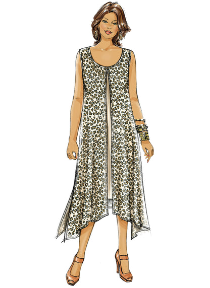 Butterick B5655 misses' top & dress sewing pattern envelope