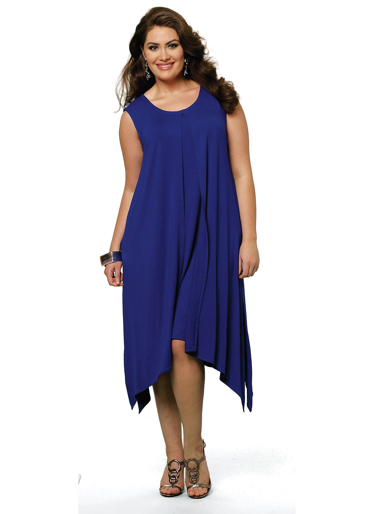 Butterick B5655 women's plus size top & dress sewing pattern envelope