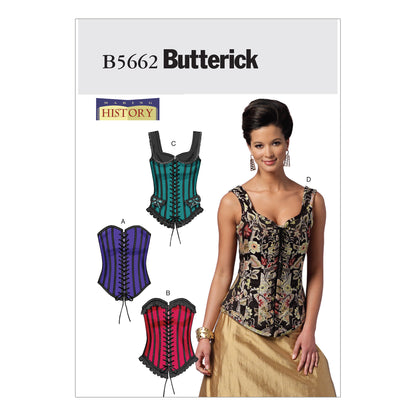 Butterick B5662 misses' corset sewing pattern envelope