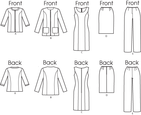 Butterick B5719 misses' jacket sewing pattern envelope