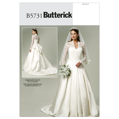Butterick B5731 misses' special occasion dress sewing pattern envelope