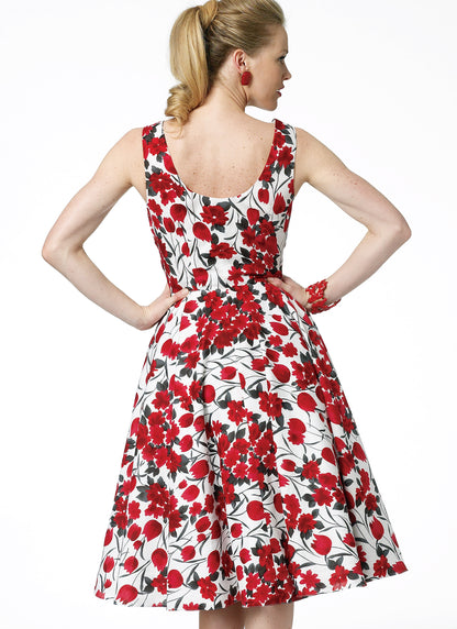 Butterick B5748 misses' lined dress sewing pattern envelope