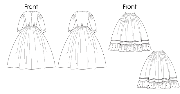 Butterick B5831 misses' costume dress sewing pattern envelope