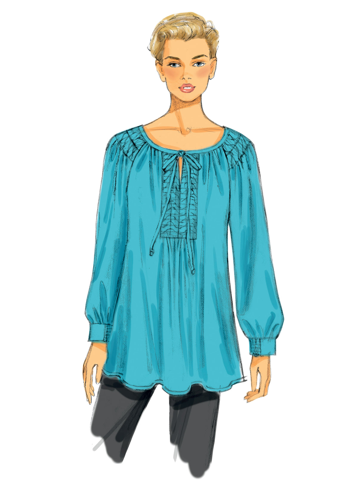 Butterick B5861 misses' tunic sewing pattern envelope