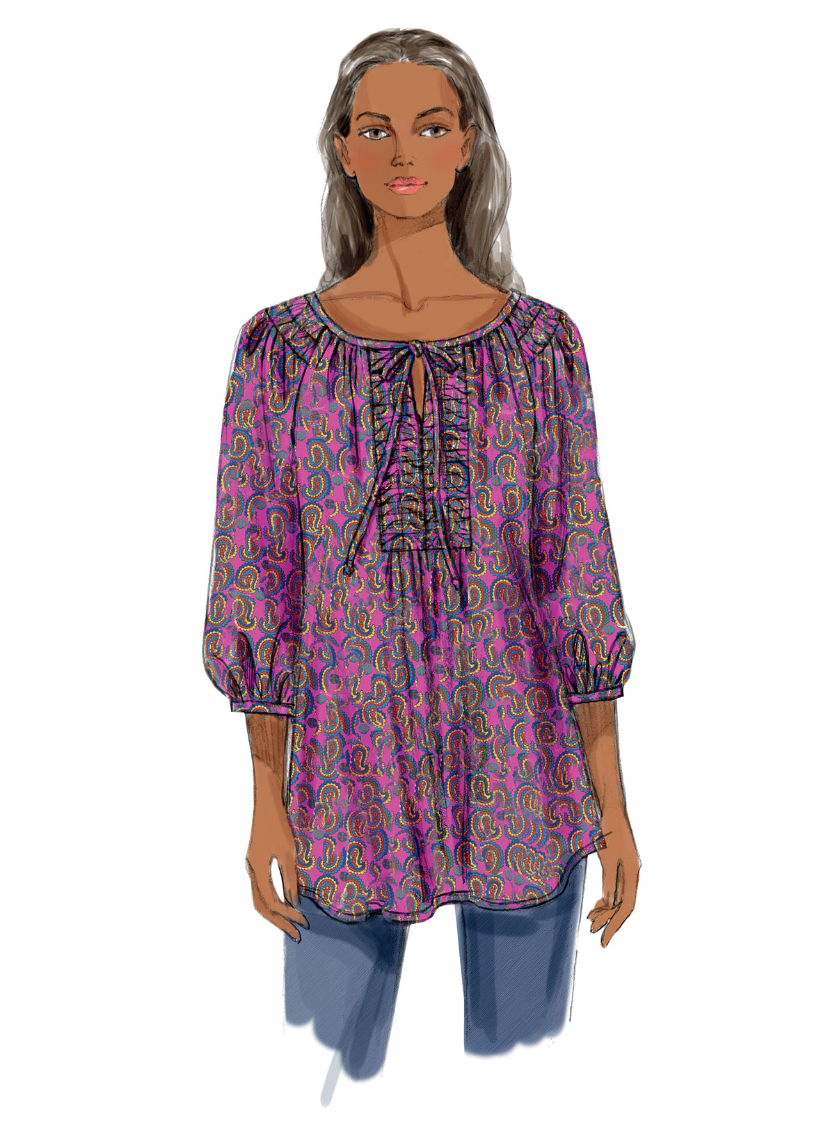 Butterick B5861 misses' tunic sewing pattern envelope
