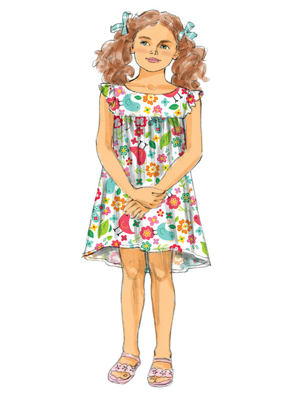 Butterick B5876 toddler dress sewing pattern envelope