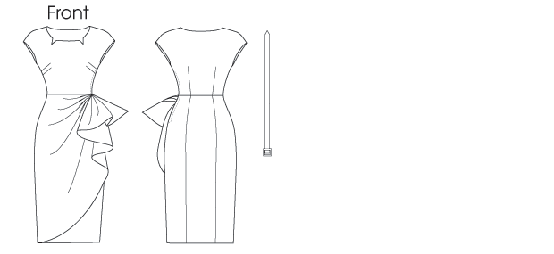 Butterick B5880 misses' lined dress sewing pattern envelope