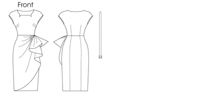 Butterick B5880 misses' lined dress sewing pattern envelope