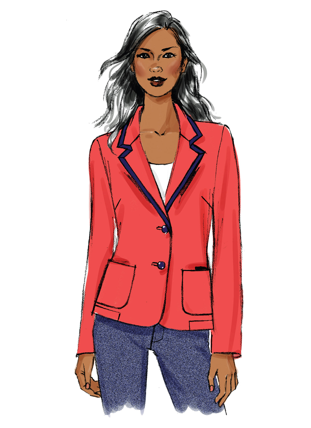 Butterick B5926 misses' jacket sewing pattern envelope