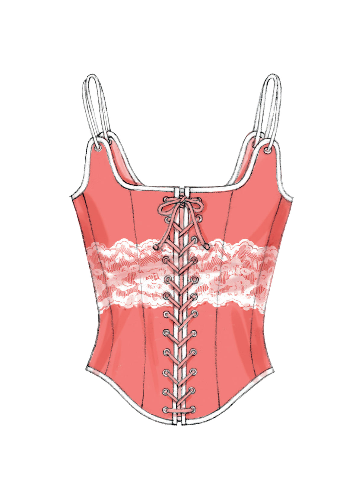 Butterick B5935 misses' corset sewing pattern envelope