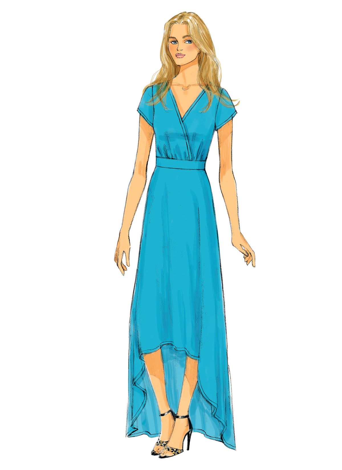 Butterick B6051 sewing pattern envelope showing pullover dress designs