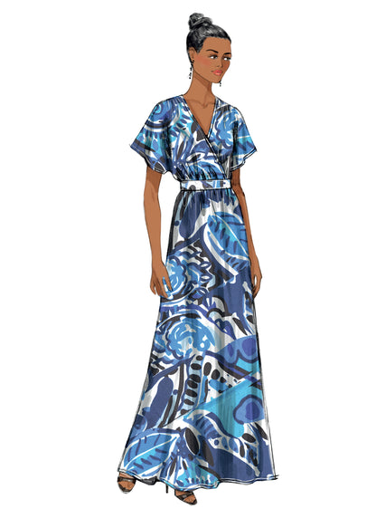 Butterick B6051 sewing pattern envelope showing pullover dress designs