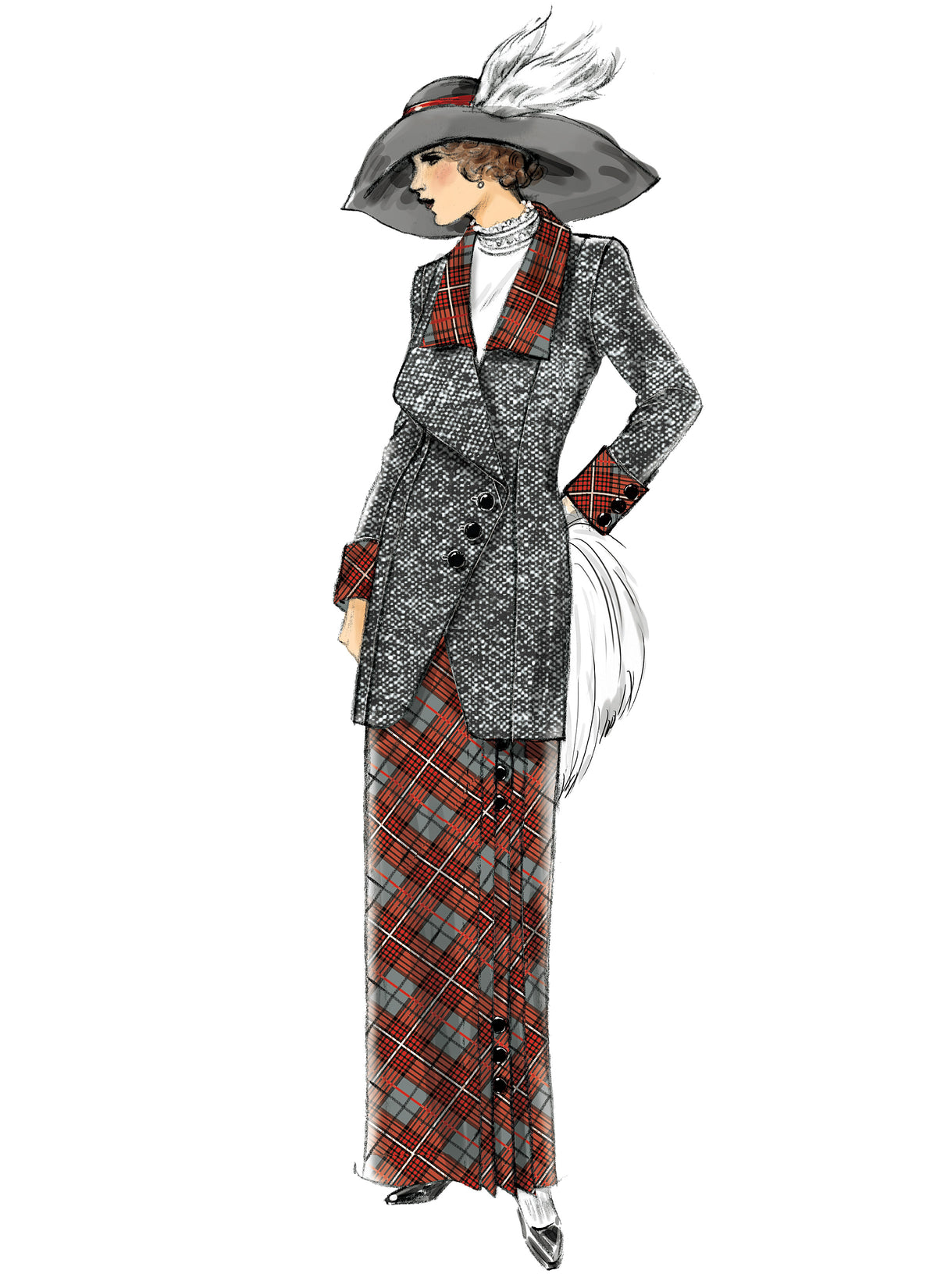 Butterick B6108 sewing pattern envelope showing lined jacket designs