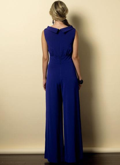Butterick B6130 sewing pattern envelope showing dress and jumpsuit designs