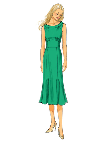 Butterick B6130 sewing pattern envelope showing dress and jumpsuit designs