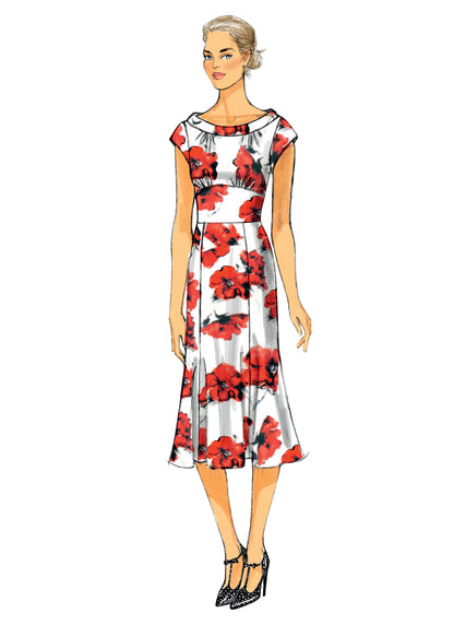 Butterick B6130 sewing pattern envelope showing dress and jumpsuit designs