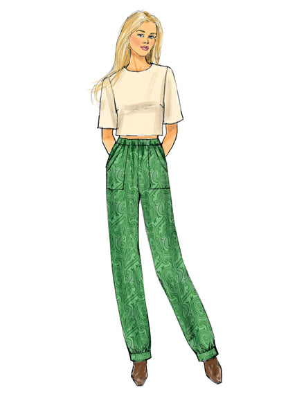 Butterick B6137 sewing pattern envelope showing trousers designs