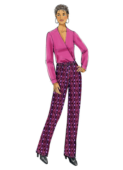 Butterick B6137 sewing pattern envelope showing trousers designs