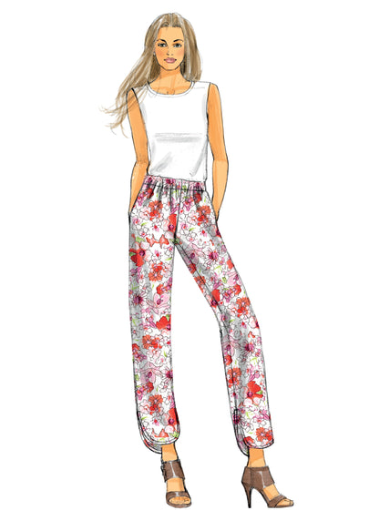 Butterick B6137 sewing pattern envelope showing trousers designs