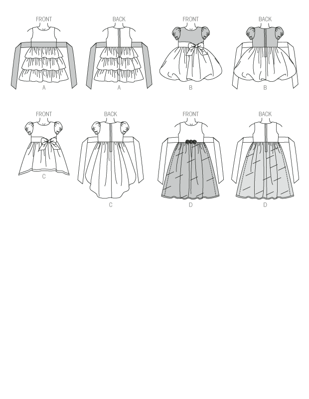 Butterick B6161 sewing pattern envelope showing lined dress designs