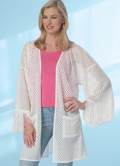 Butterick B6176 sewing pattern envelope showing kimono designs