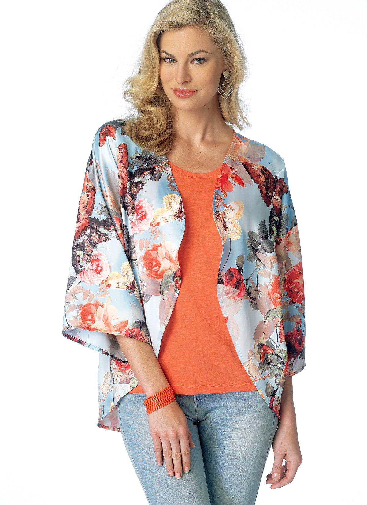 Butterick B6176 sewing pattern envelope showing kimono designs