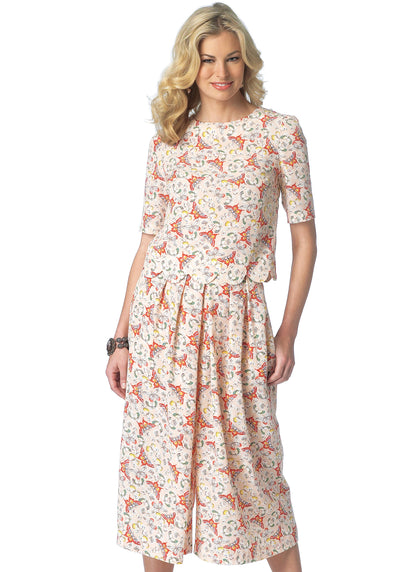 Butterick B6178 sewing pattern envelope showing culottes designs