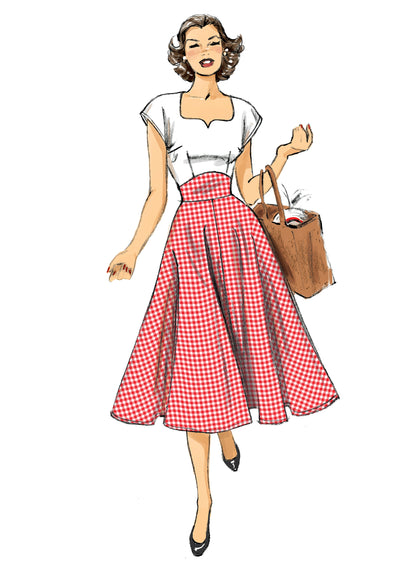 Butterick B6212 sewing pattern envelope showing women's back wrap dress designs