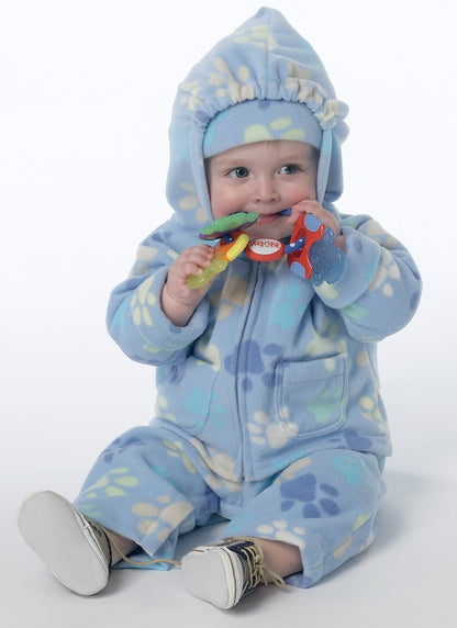 Butterick B6238 sewing pattern envelope showing baby hooded jacket designs