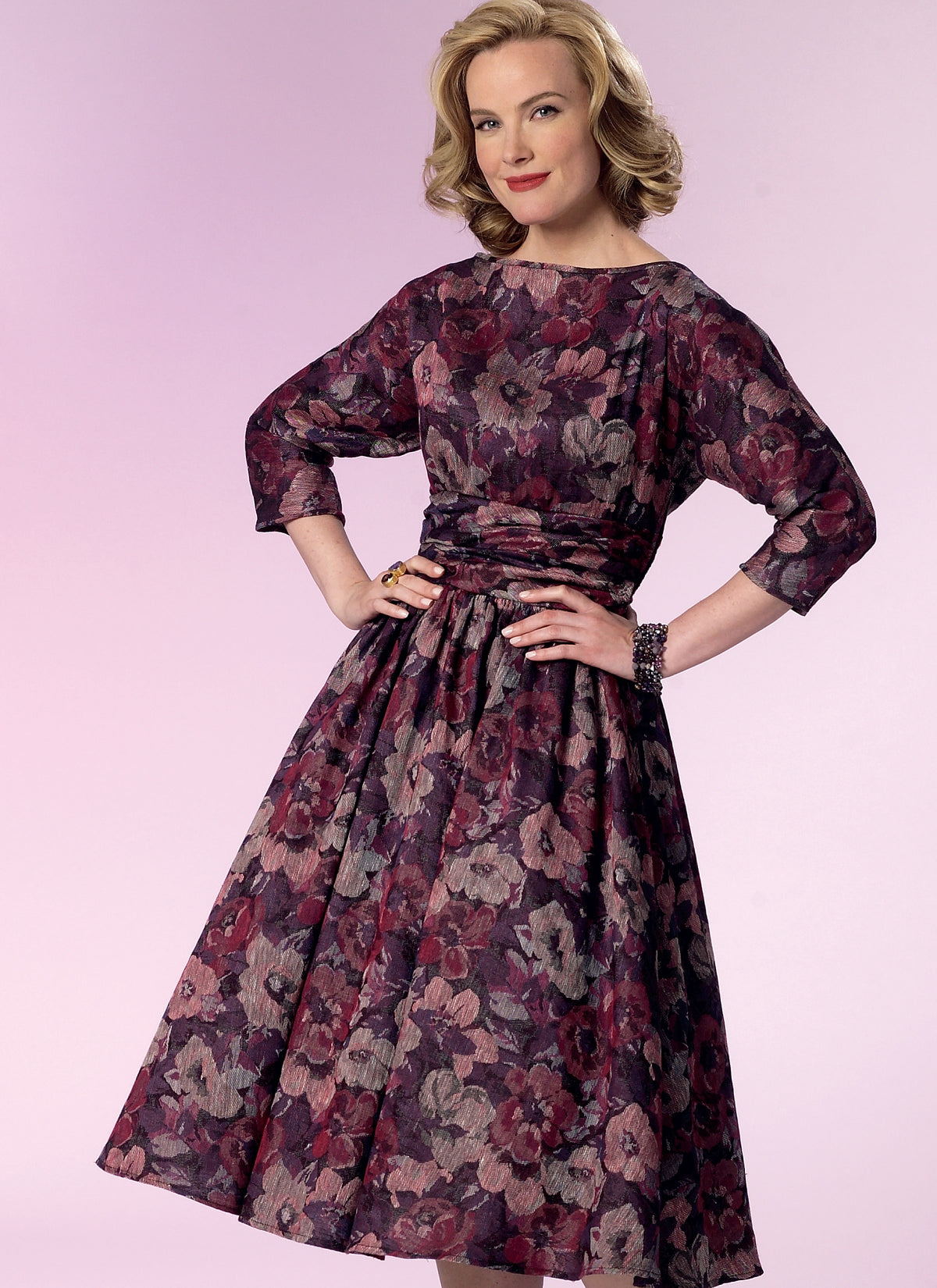 Butterick B6242 sewing pattern envelope showing women's pullover dress designs