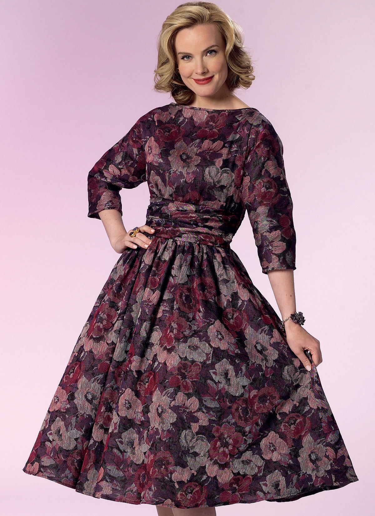 Butterick B6242 sewing pattern envelope showing women's pullover dress designs