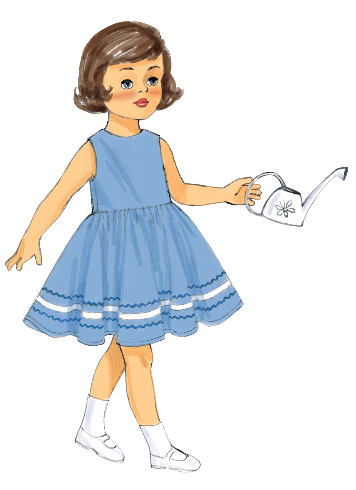 Butterick B6265 sewing pattern envelope showing doll clothes designs