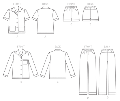 Butterick B6296 sewing pattern envelope showing women's loose fitting top designs