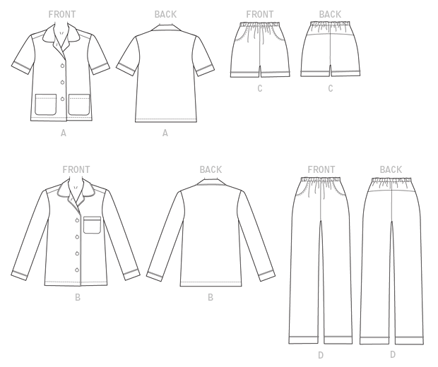 Butterick B6296 sewing pattern envelope showing women's loose fitting top designs