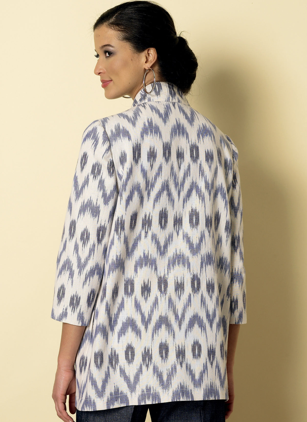 Butterick B6328 sewing pattern envelope showing women's open front jacket and waistcoat designs